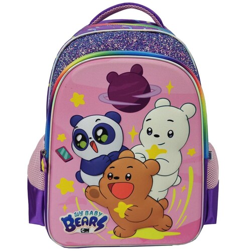 Mochila Prim We Baby Bears Stars Rosa Fotorama