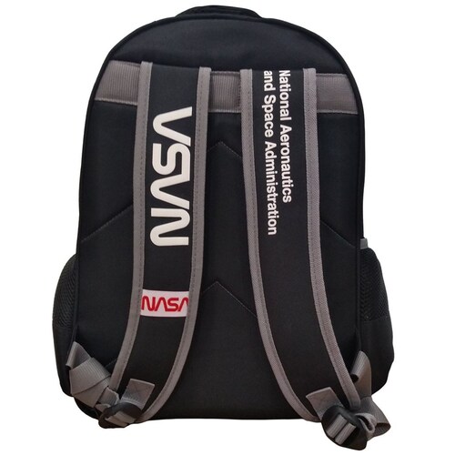 Mochila Nasa Neon Space Ahuttle Negro Fotrama