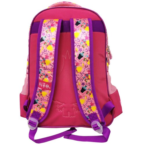 Mochila Prim Trolls Non Stop Pop Rosa Fotorama