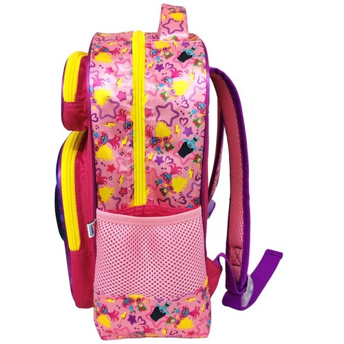 Mochila Kinder Trolls Non Stop Pop Rosa Fotorama