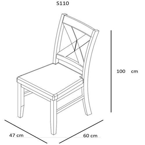 Comedor Equis para 6 Personas New Challenge