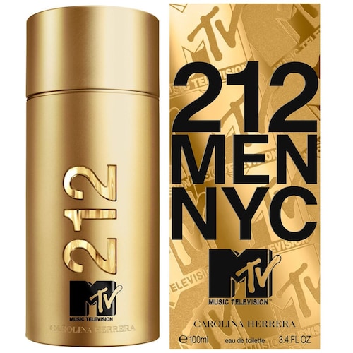 Eau de Toilette Carolina Herrera 212 Nyc X Mtv 100 Ml para Hombre