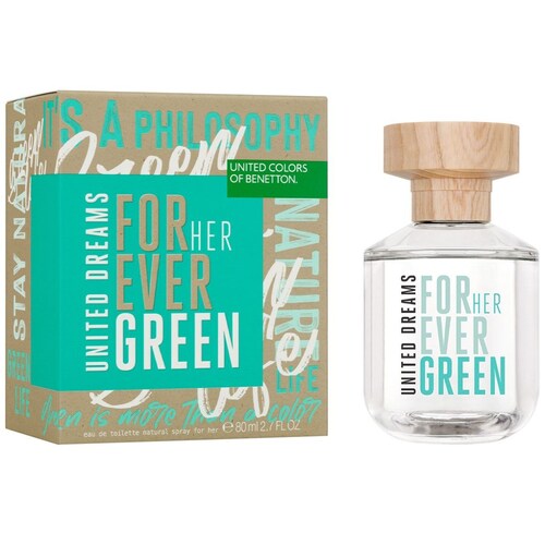 Eau de Toilette Benetton United Dreams Forever Green 80 Ml para Mujer