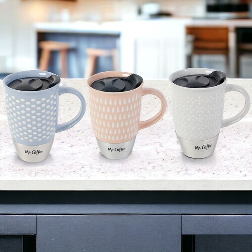 Taza de Viaje Cerámica con Tapa 3 Colores a Elegir