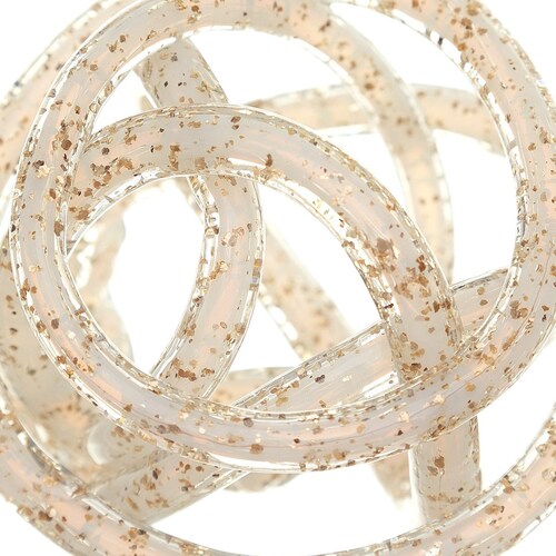 Esfera Vidrio Abstract Ivory Vintage Home