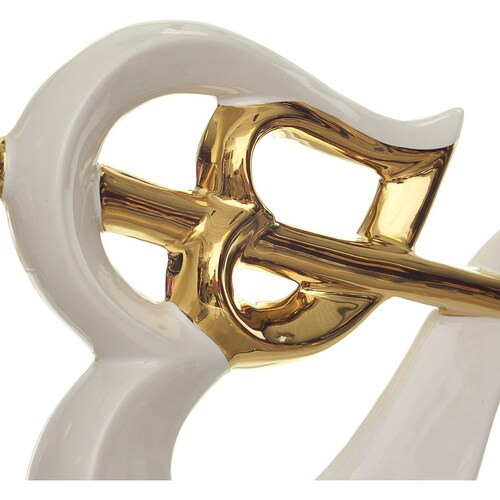Corazones Flechados Gold White Vintage Home