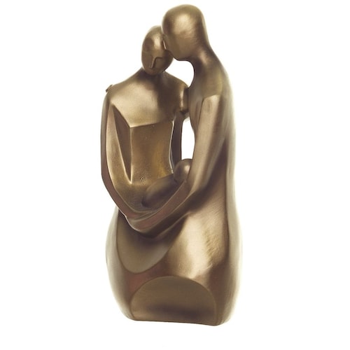 Figura Decorativa Abstracta Familia Abrazada Mideko