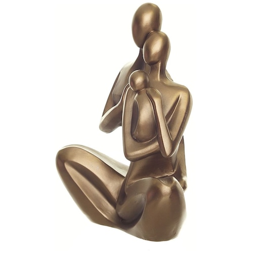 Figura Decorativa Abstracta Familia Abrazada Mideko