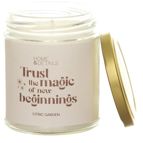 Vela Tarro 210 Gr Frase Trust The Magic Of Never B Home & Details
