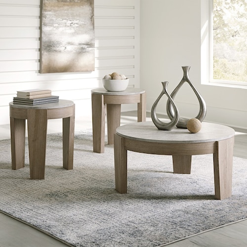 Set de Tres Mesas Ocasionales Madera California Ashley Furniture
