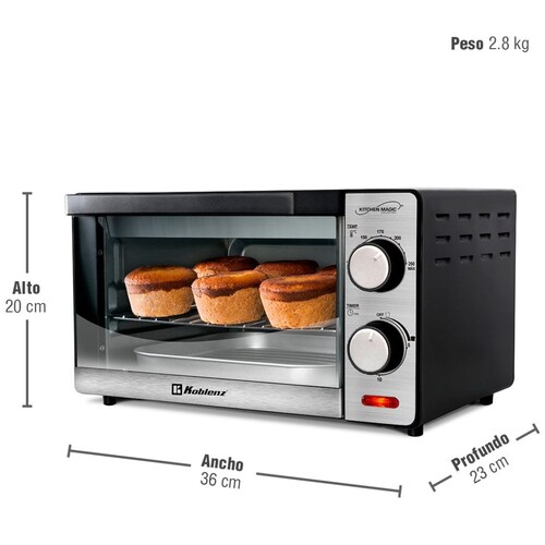 Horno Eléctrico Koblenz de Acero Inoxidable