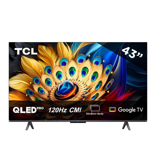 Pantalla Qled Tcl 43 Pulgadas 4K Google Tv 43Q651G
