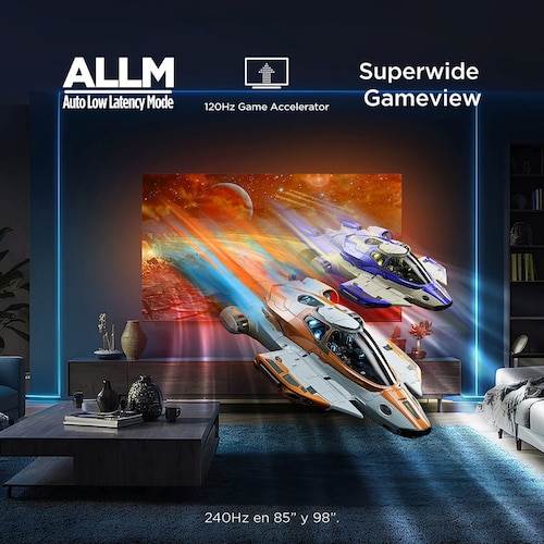 Pantalla Qled Tcl 55 Pulgadas 4K Google Tv 55Q651G