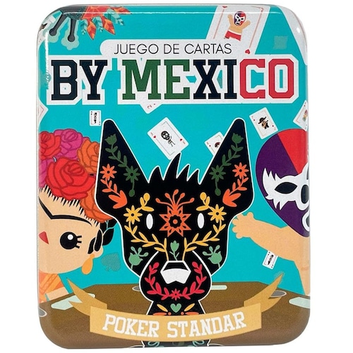 Baraja de Poker en Lata Naipes By Mexico