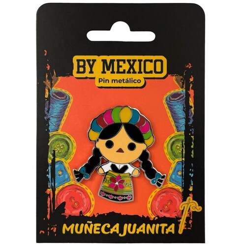 Pin Metálico Muñeca Juanita By Mexico