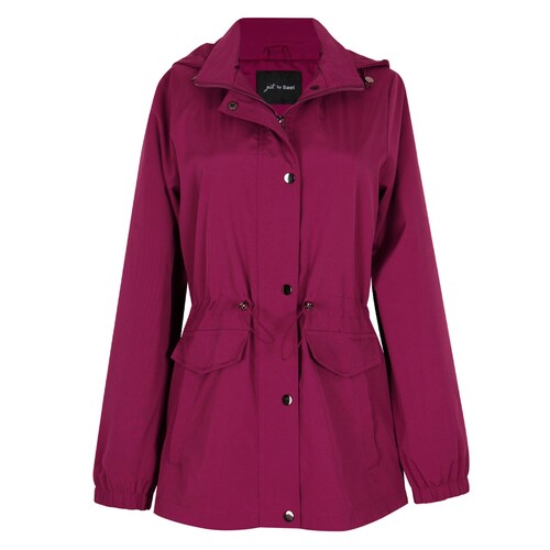 Gabardina Just By Basel Capucha con Cierre para Mujer Petite