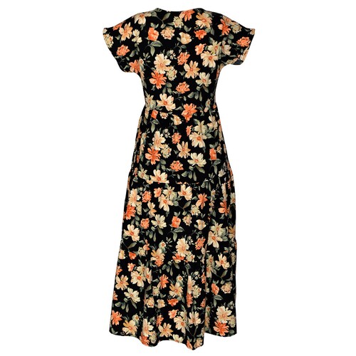 TOM TAILOR Vestido Para Mujer Con Estampado Y Botón, 31117