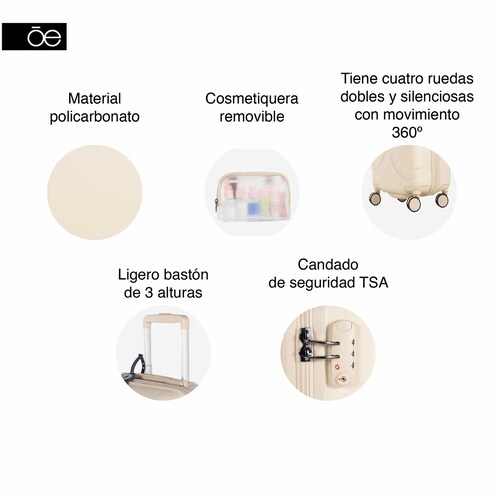 Maleta 20" High Soft Bijani Beige Cloe