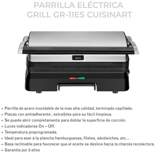 Panini y Sandwichera Gr11 Cuisinart