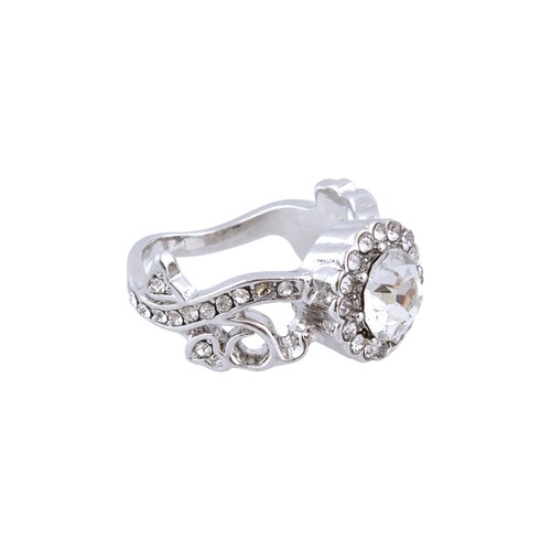 Anillo Simulando una Flor Piedras Decorativas T8 para Mujer Lulu