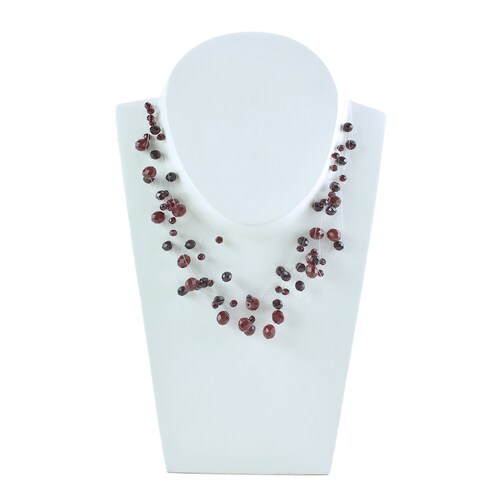 Collar de Cuentas en Color Rojo Lulu