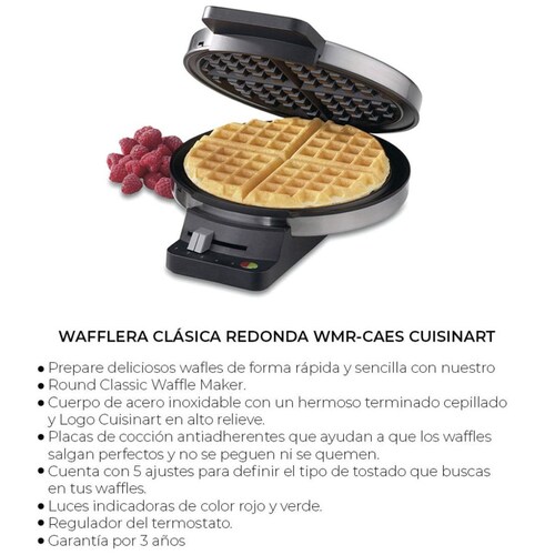Waflera Redonda Acero Inoxidable Wmr  Cuisinart