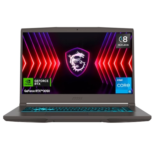 Laptop Gaming Msi Thin 15 B12Uc-1882Mx Intel Core I5 Nvidia Geforce Rtx3050 16Gb Ram 512Gb Ssd 15.6" Fhd 144Hz Gris