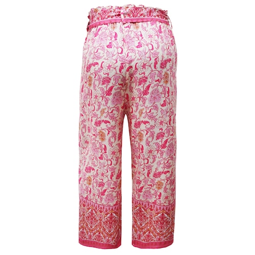 Pantalón Estampado con Resorte Cafeína para Mujer Petite