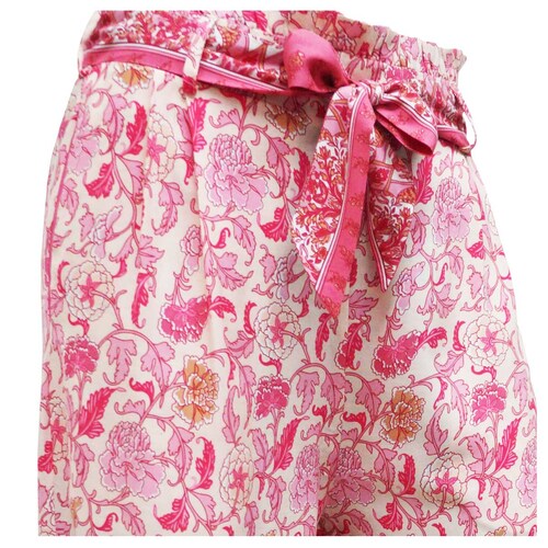Pantalón Estampado con Resorte Cafeína para Mujer Petite
