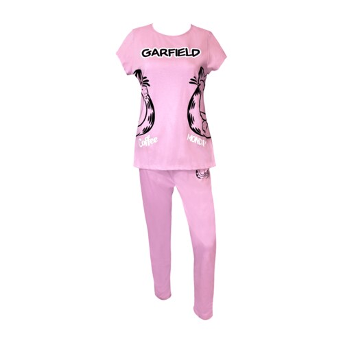 Pijama Manga Corta Y Pantalón Garfield para Mujer