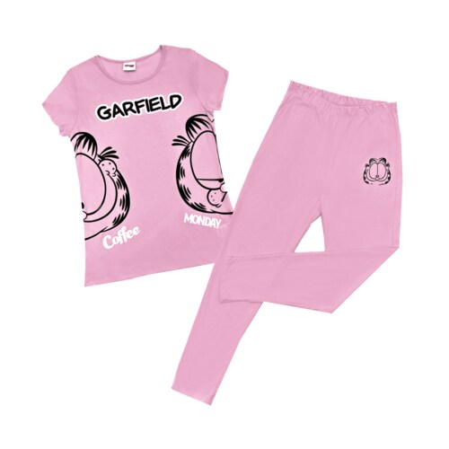 Pijama Manga Corta Y Pantalón Garfield para Mujer