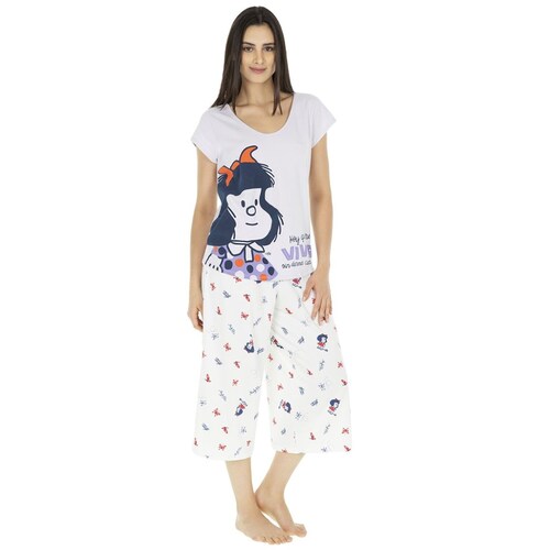 Conjunto de Pijama Algodón para Mujer Mafalda