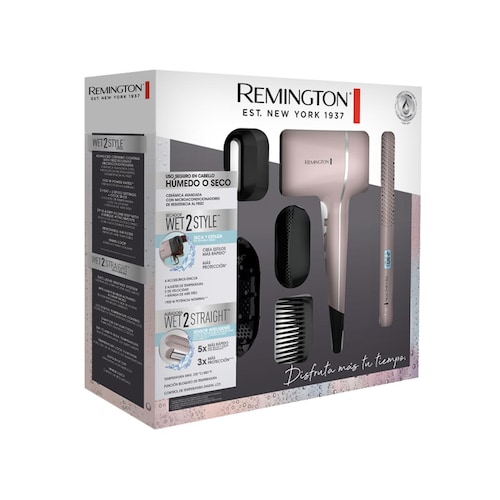 Combo Secadora Y Alaciadora W2S Remington