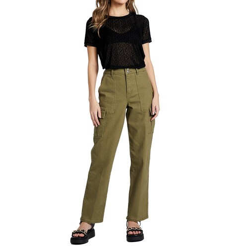 Pantalón Regular Fit para Mujer Guess Factory
