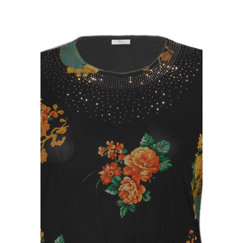 Blusa Manga Corta Y Cullo Redondo Ecof Ecofashion para Mujer