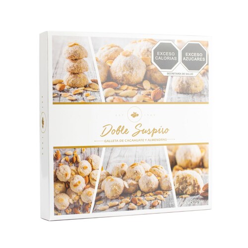  Galletas de Cacahuate Y Almendras Doble Suspiro 240G Suspiros de Nuez