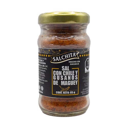  Sal con Chile Y Gusanos de Maguey Salchita 65G