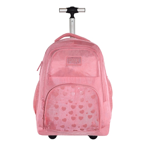 Mochila Rodante Rosa Pink Label
