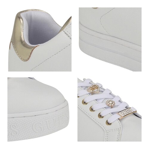 Tenis con Talón Dorado para Mujer G By Guess