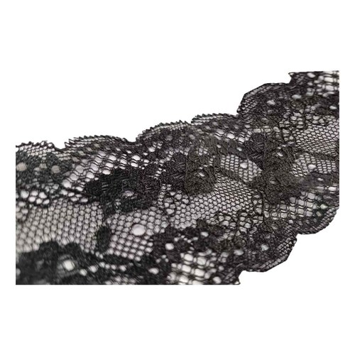 Bata Pijama Zelina de Mesh con Encajé Y Liston para Mujer