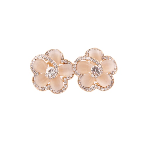 Aretes en Forma de Flor con Piedras Decorativas Lulu