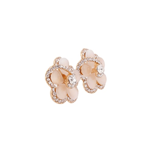 Aretes en Forma de Flor con Piedras Decorativas Lulu