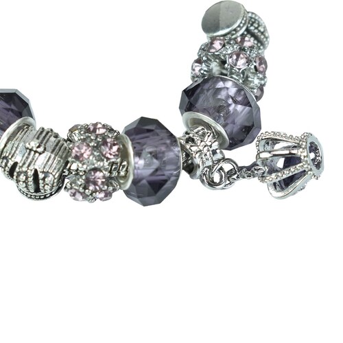 Pulsera Tipo Pandora con Dije de Corona Lulu