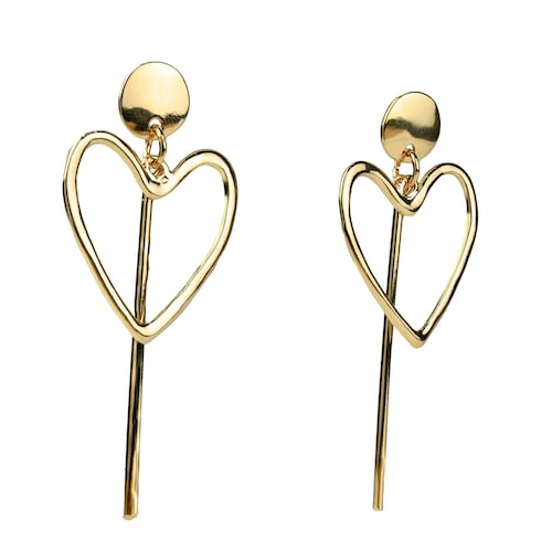 Aretes Silueta Corazón C2C