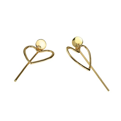 Aretes Silueta Corazón C2C