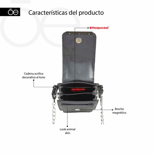 Bolso Crossbody Cloe Rblcv24473Pet para Mujer