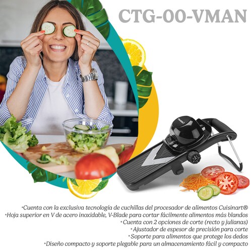 Mandolina con Navaja en V Cuisinart