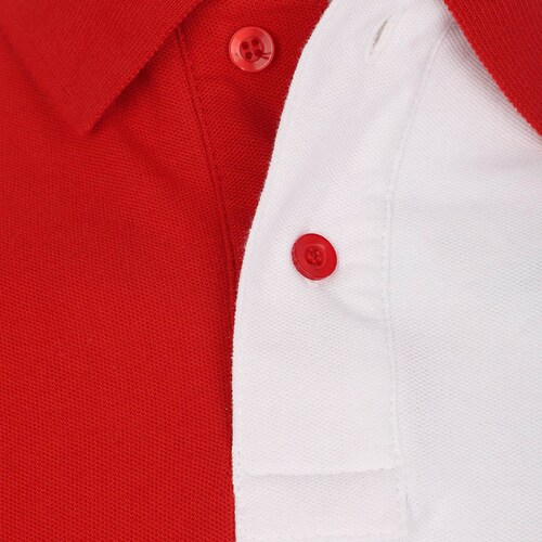Playera Polo Club Diseño Bitono para Hombre Plus