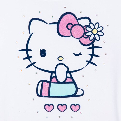 Vestido Estampado Manga Corta para Niña Hello Kitty