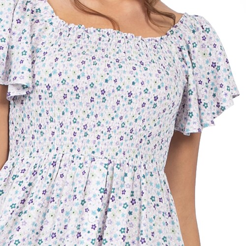 Vestido Largo Flores para Mujer Juniors Forever 21